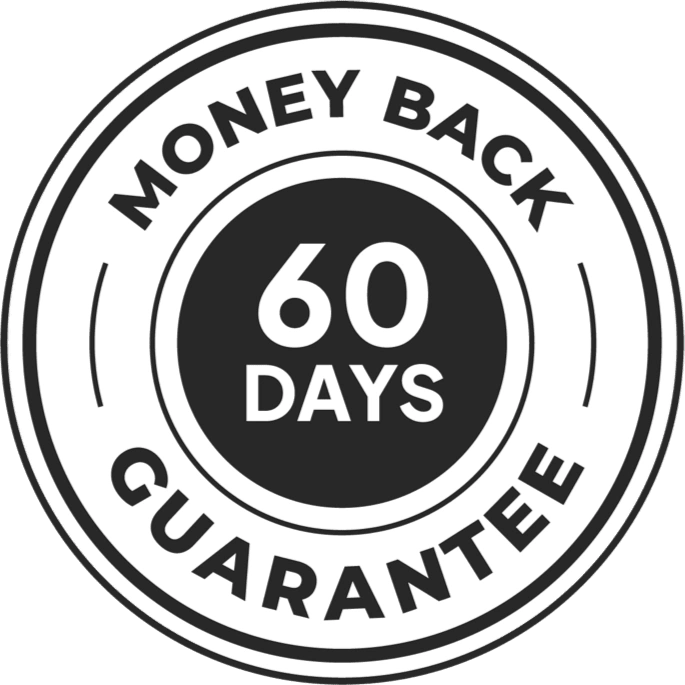 60 day money back guarantee seal